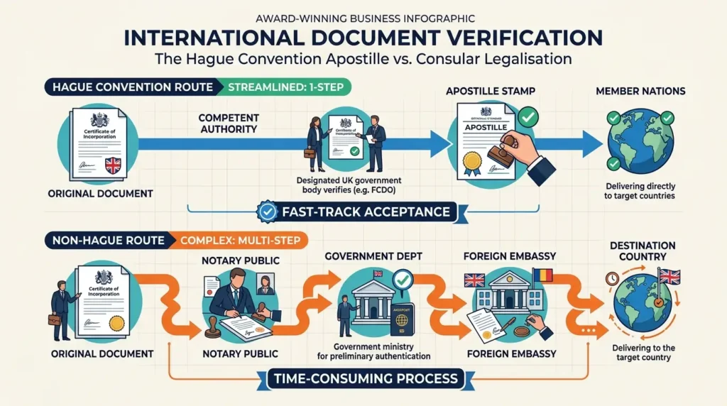 How Do Hague Convention Countries Process Document Legalisation