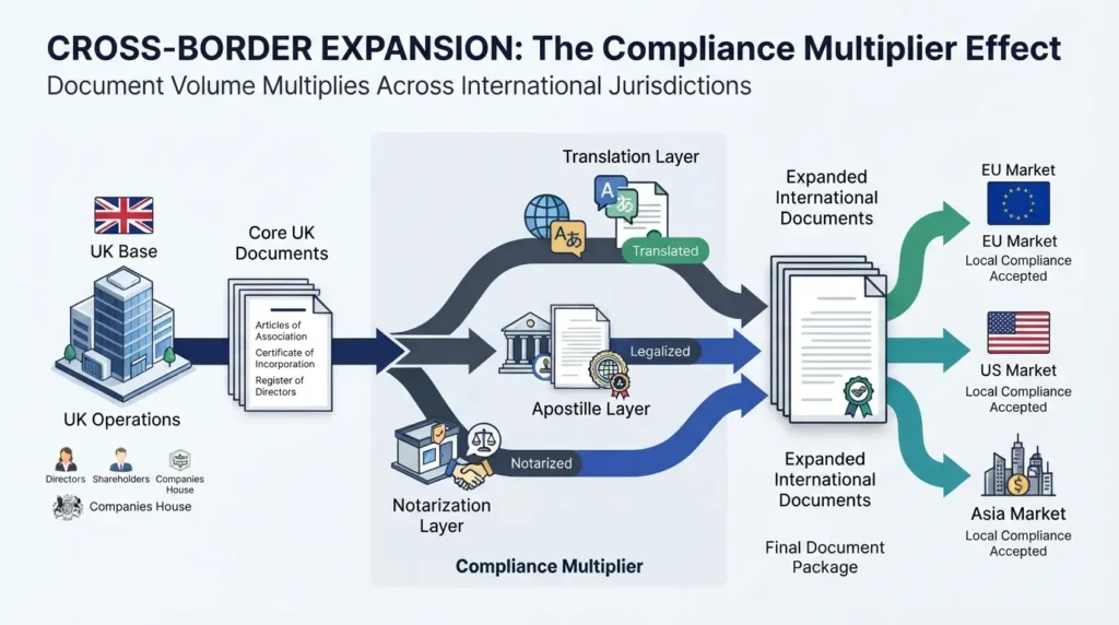 How Do International Requirements Influence Document Quantities