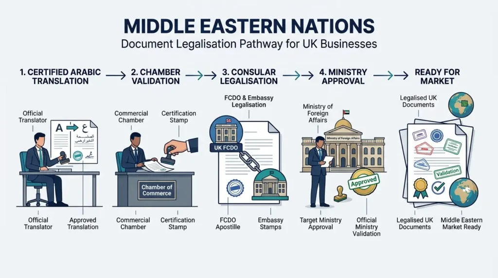 How Do Middle Eastern Nations Handle Corporate Document Verification