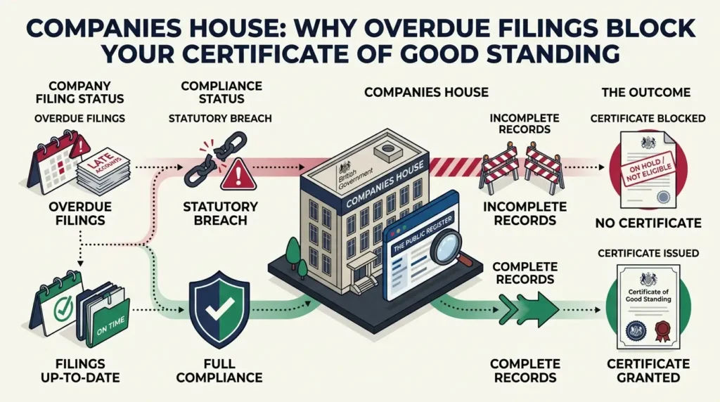 How Do Overdue Filings Block Companies House from Issuing Your Document