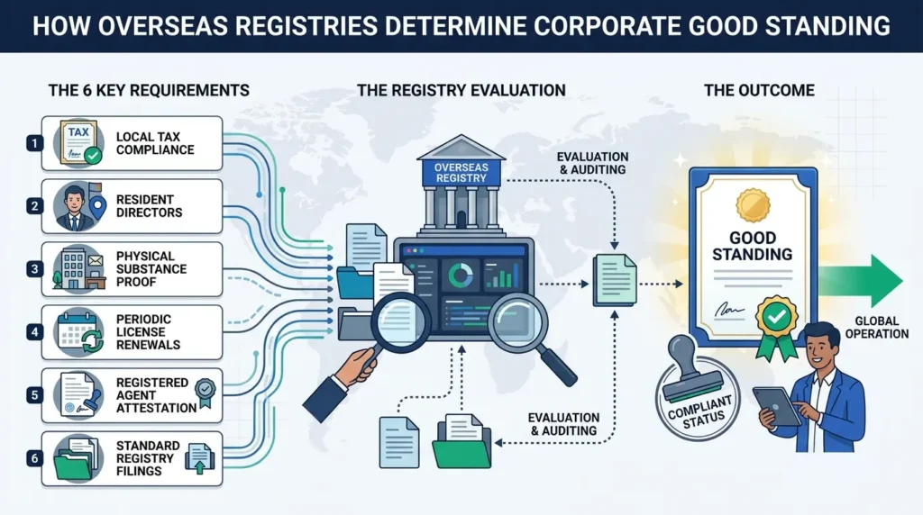 How Do Overseas Registries Define Corporate Good Standing