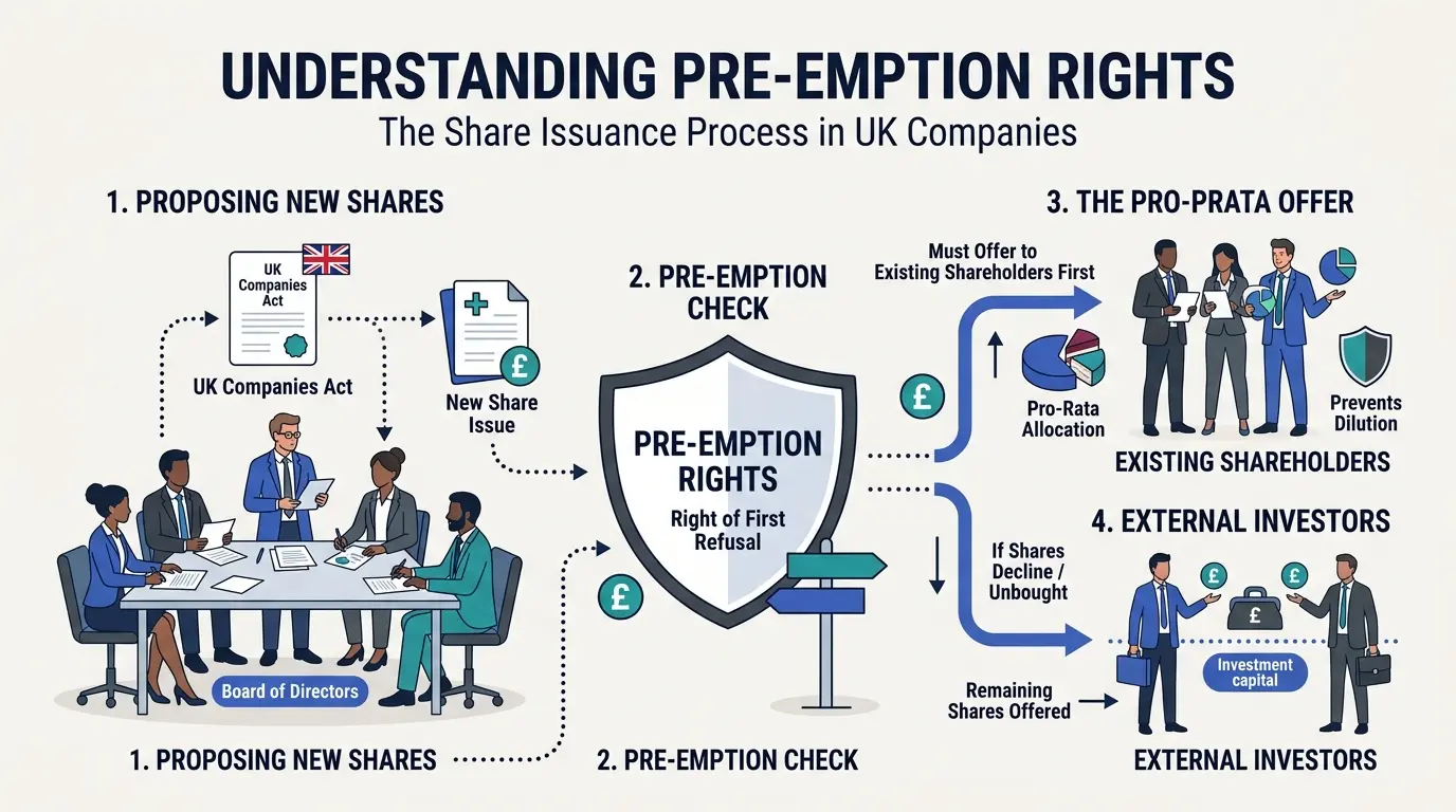 How Do Pre-emption Rights Affect the Share Issuance Process