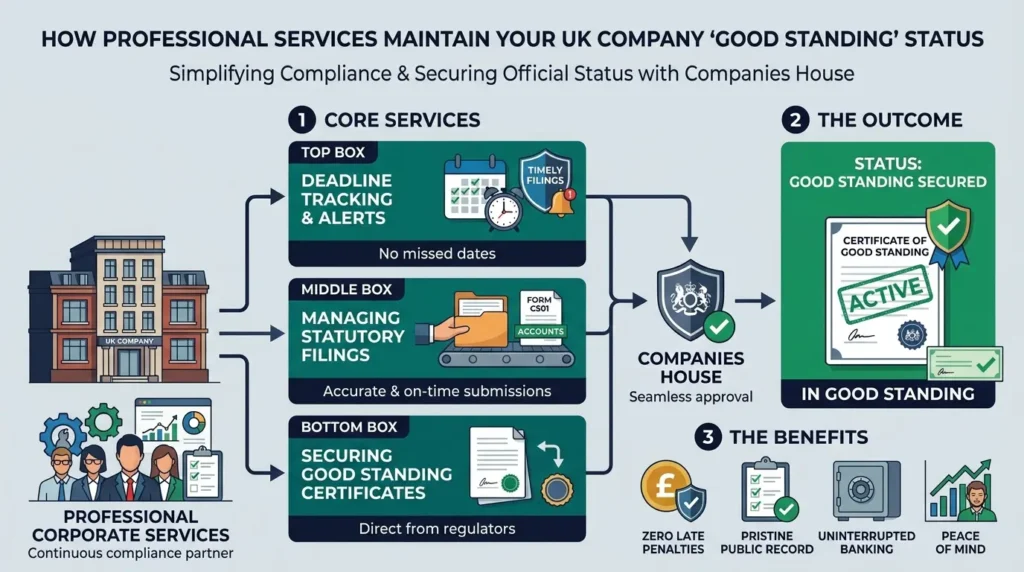 How Do Professional Corporate Services Simplify Good Standing Maintenance