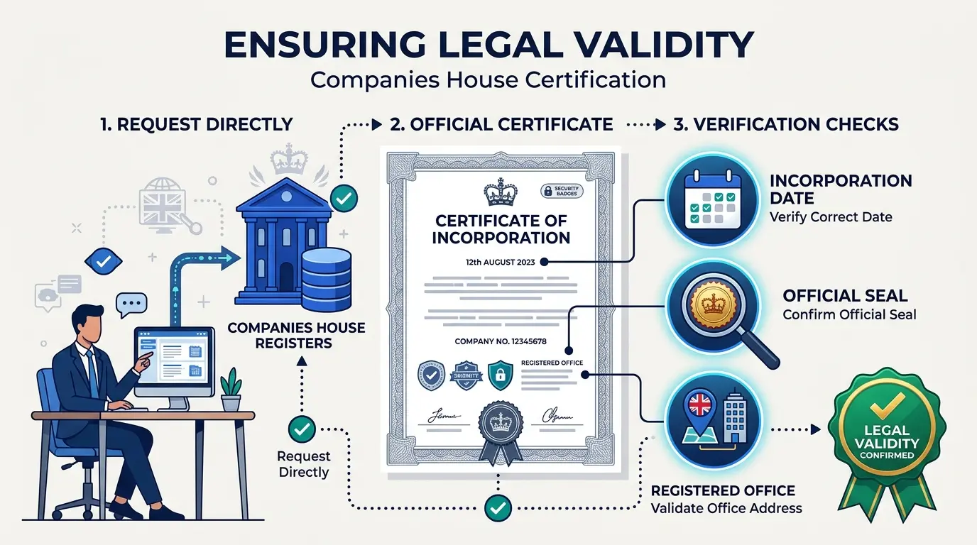 How Do You Ensure the Certificate Copy Is Legally Valid
