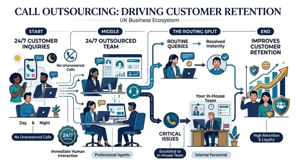 How Does Call Outsourcing Improve Customer Retention Rates