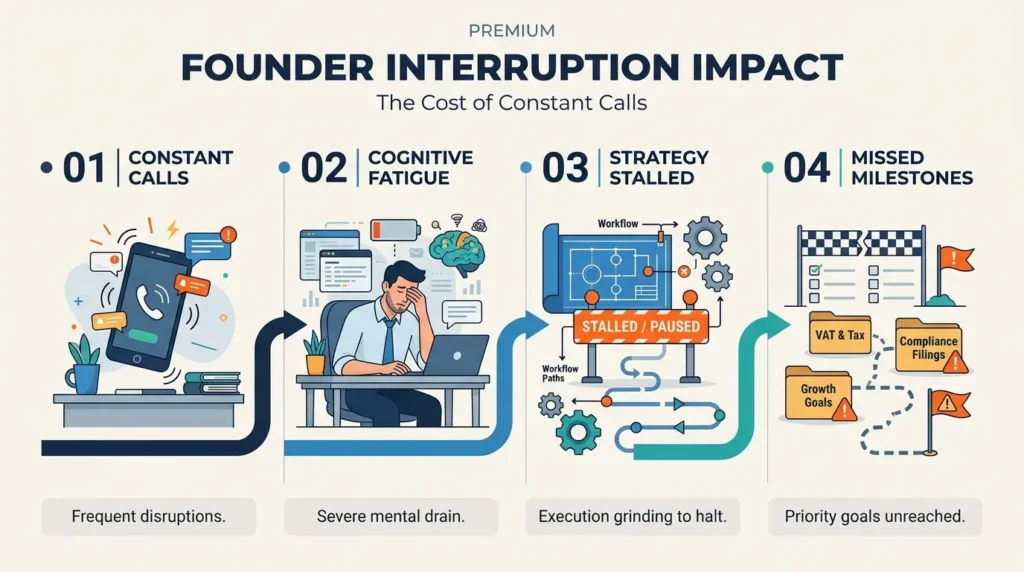 How Does Constant Phone Interruption Destroy Founder Productivity