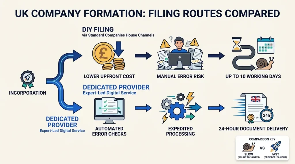 How Does DIY Filing Compare to Using a Dedicated Provider