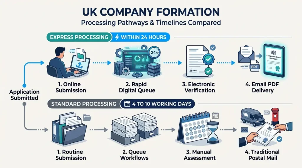 How Does Express Processing Compare to Standard Delivery