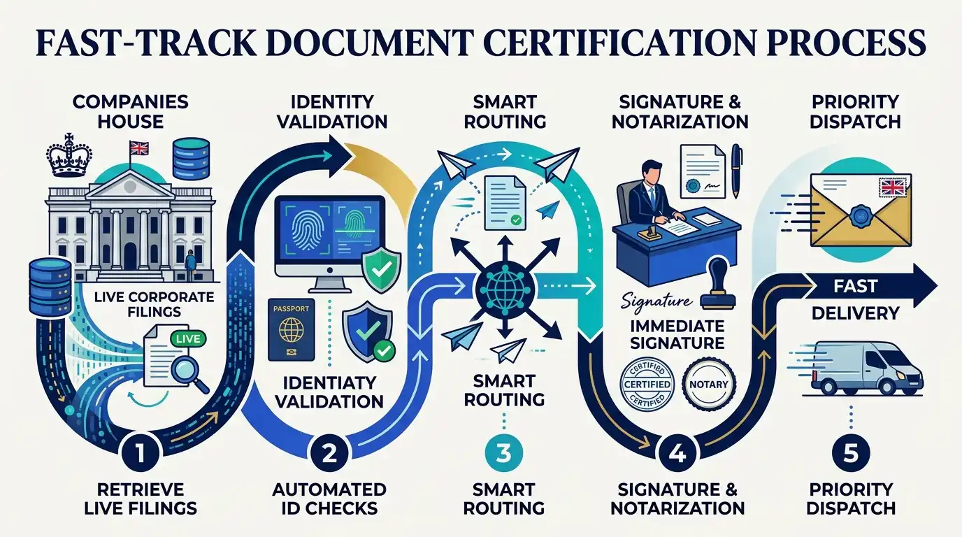 How Does Fast-Track Document Certification Work for Companies House Records