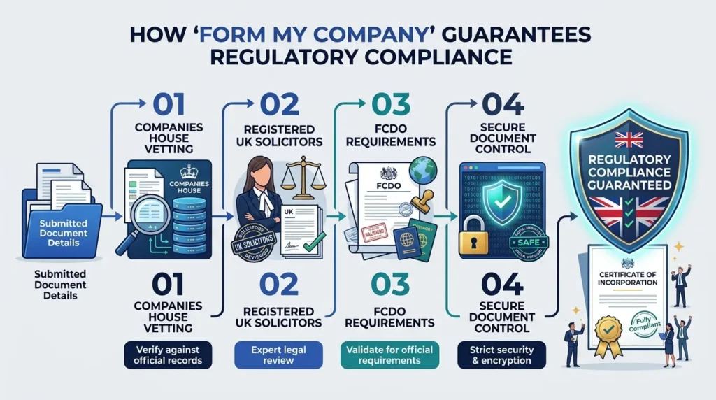 How Does Form My Company Ensure Accuracy and Regulatory Compliance