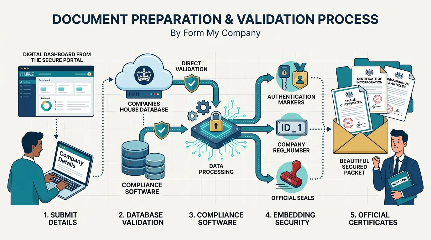 How Does Form My Company Prepare Official Company Documents for Compliance