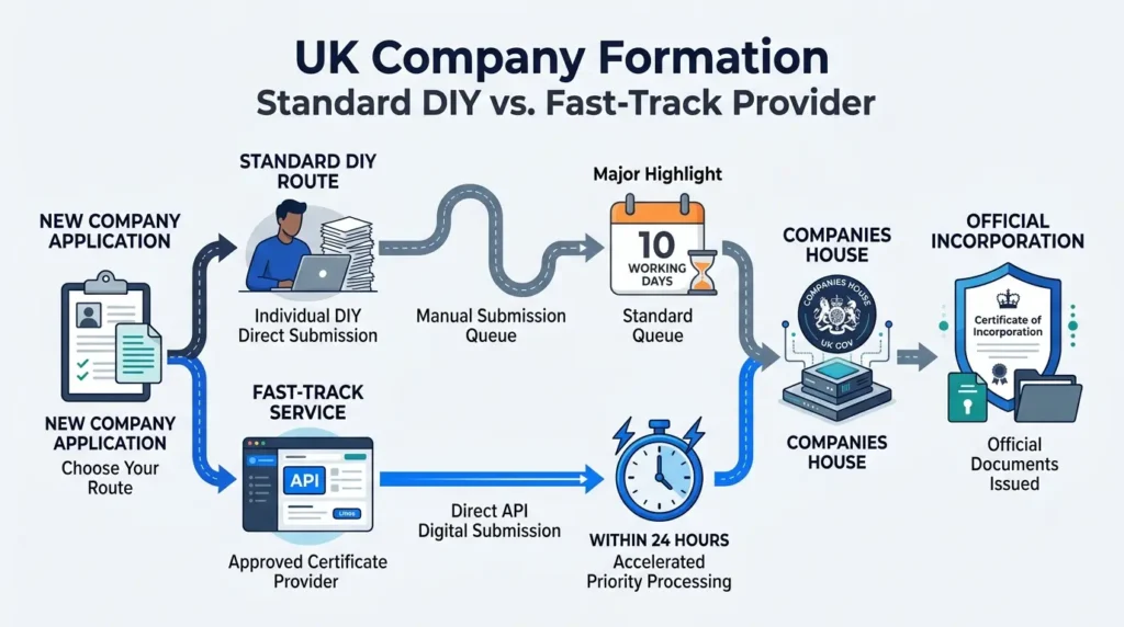 How Does Processing Speed Compare Between DIY Requests and Certificate Providers