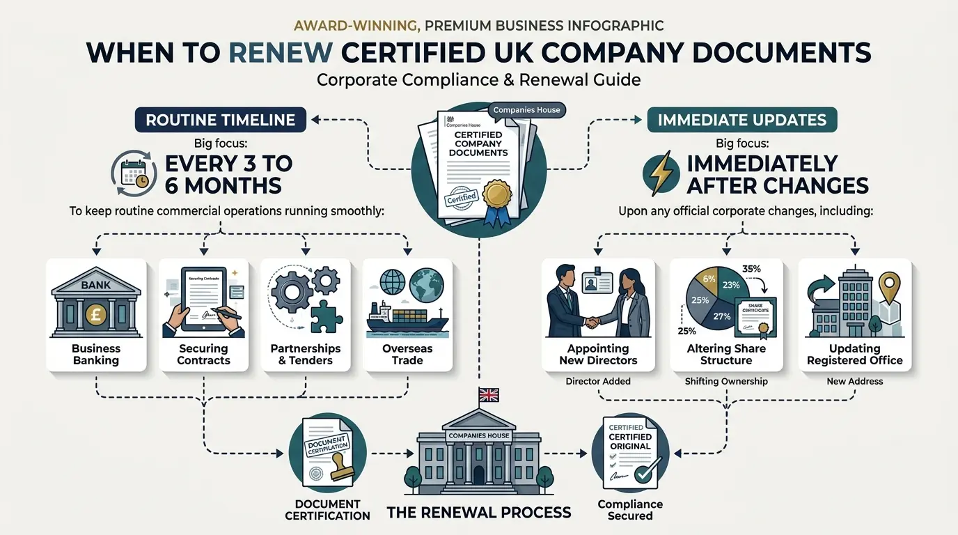 How Often Should Your Business Renew Certified Company Documents