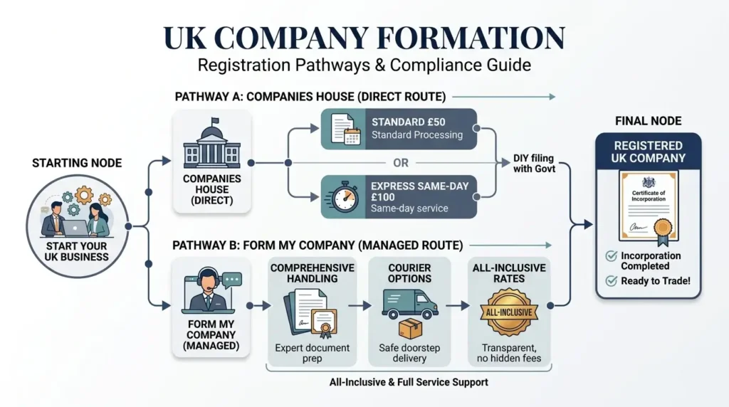 How much does a Certificate of Good Standing cost from Companies House versus Form My Company