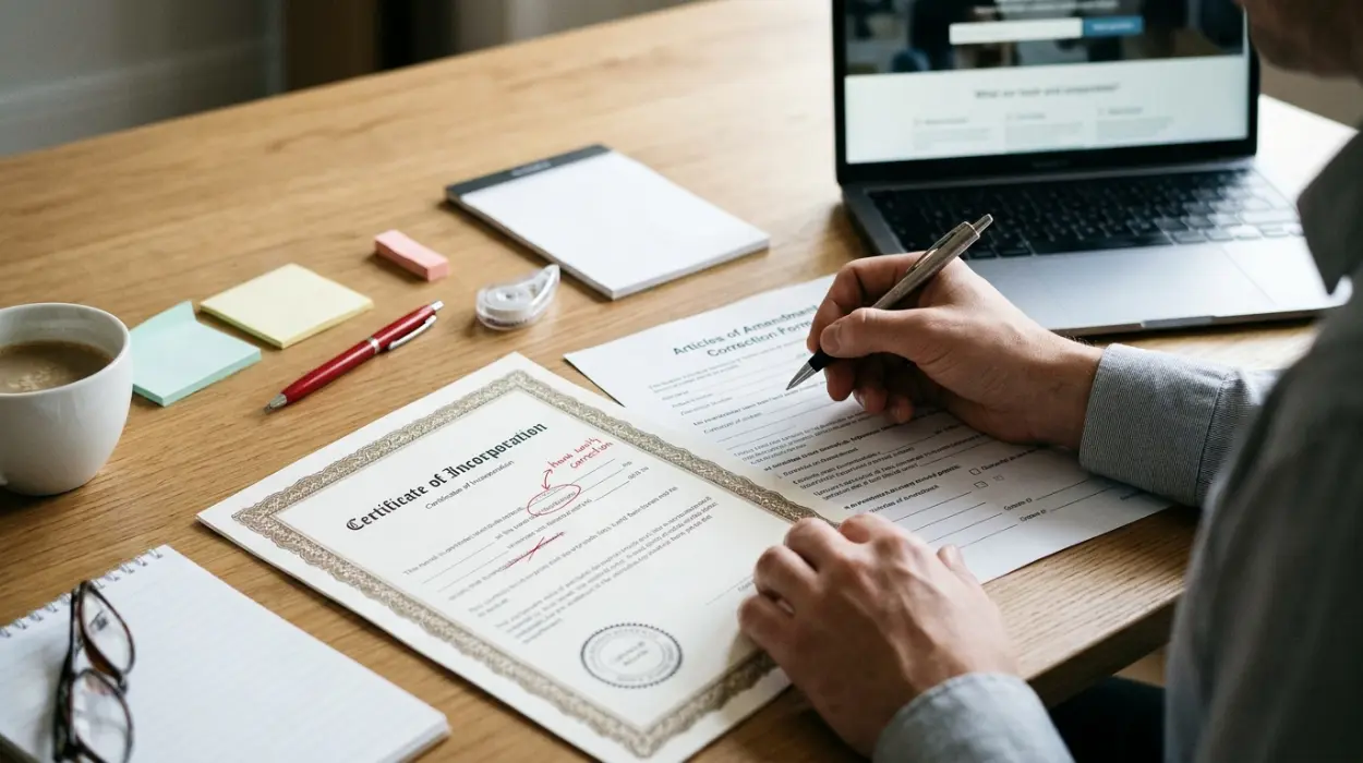 How to Correct Errors on Your Company Incorporation Records in 2026