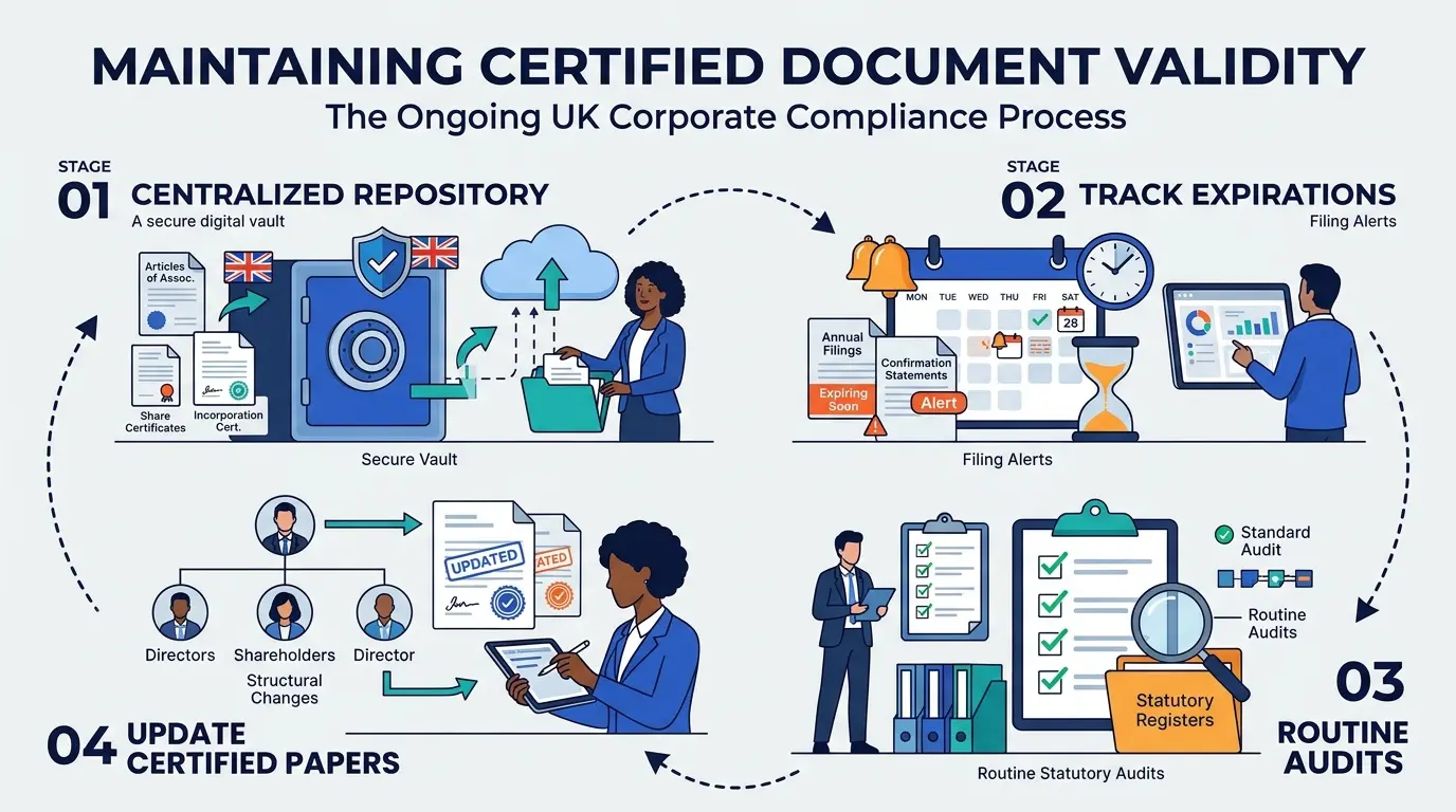 How to Maintain Certified Document Validity for Future Filings