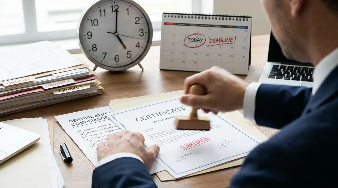 How to Speed Up Certification When a Deadline Is Close in 2026