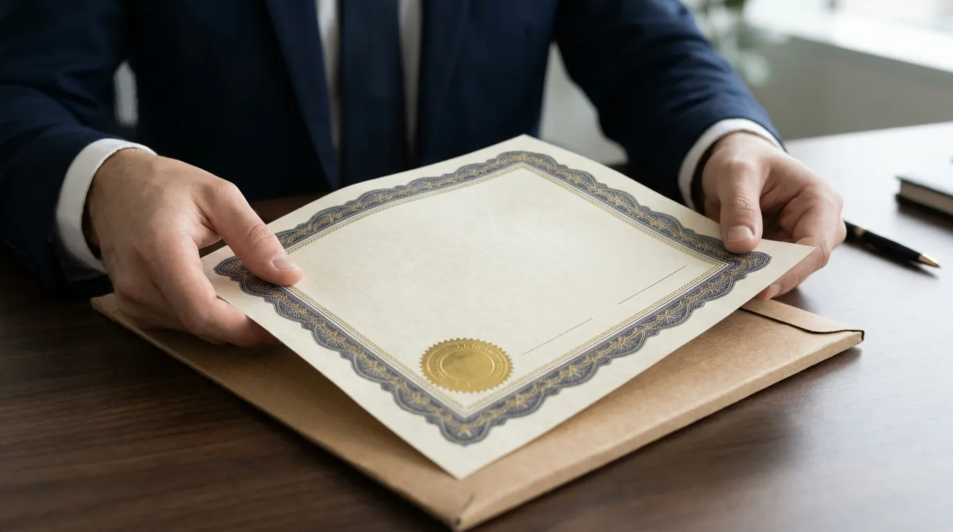 Order a Legal-Paper Certificate of Incorporation From Form My Company in 2026