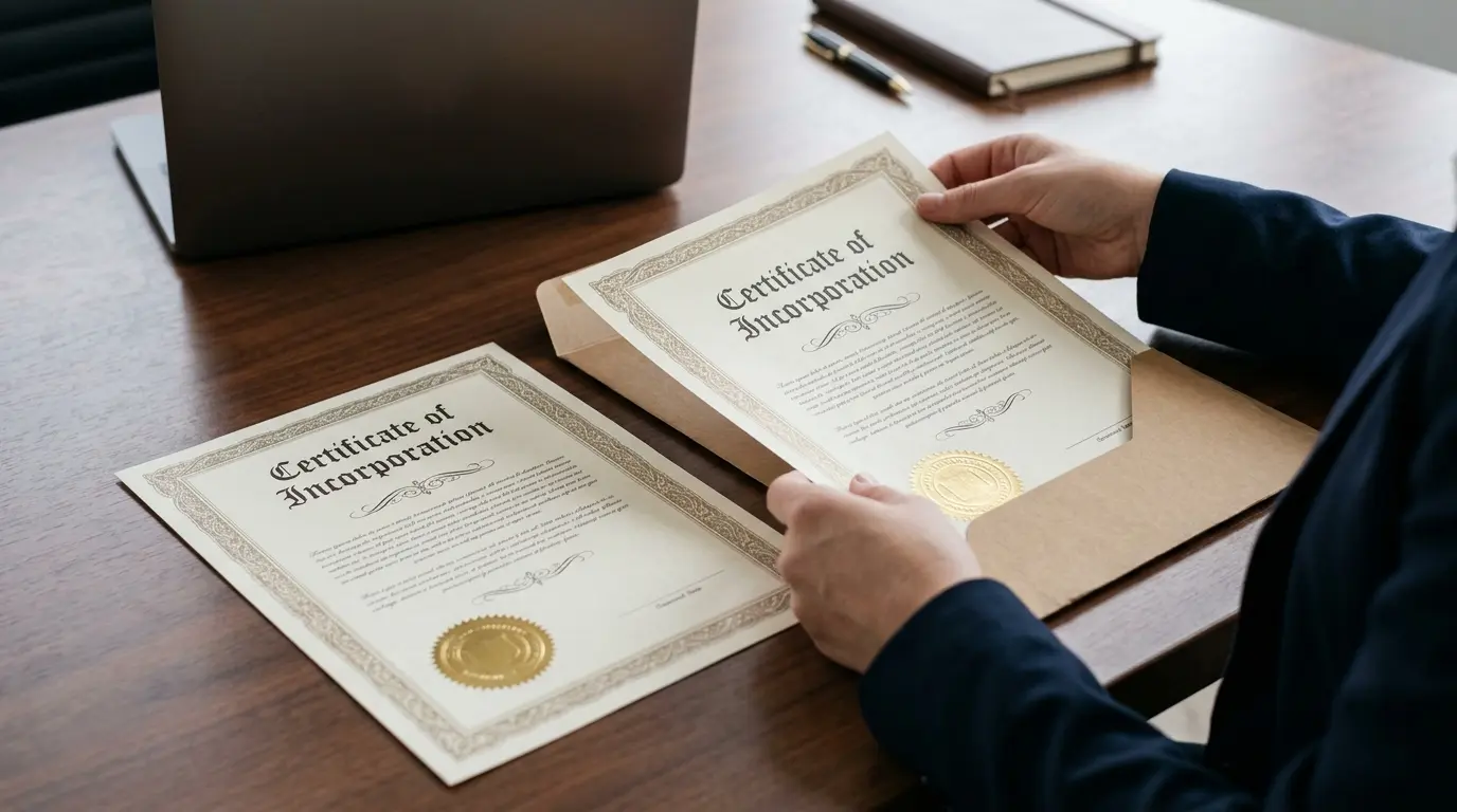 Order a Second Printed Certificate of Incorporation With Form My Company in 2026