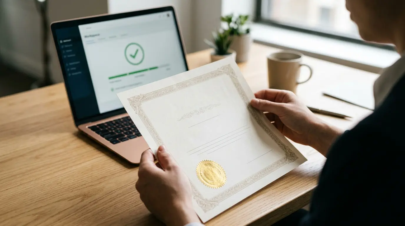 Request a Certificate of Good Standing After Compliance Check With Form My Company in 2026