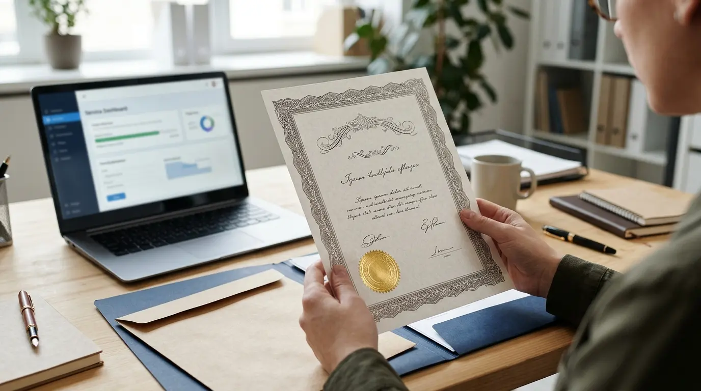 Request an Updated Incorporation Certificate With Form My Company in 2026