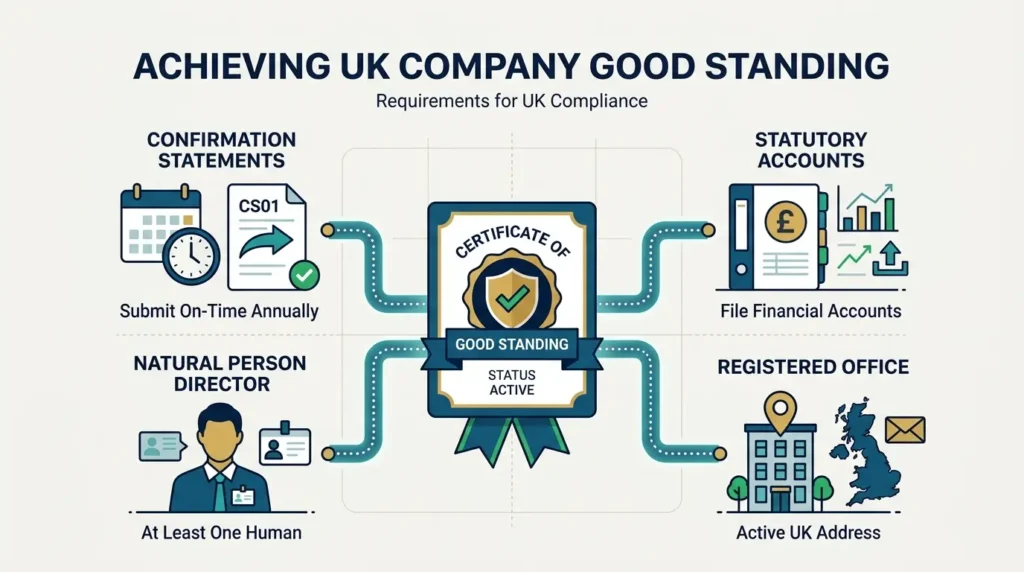 What Compliance Requirements Allow a UK Company to Achieve Good Standing Status