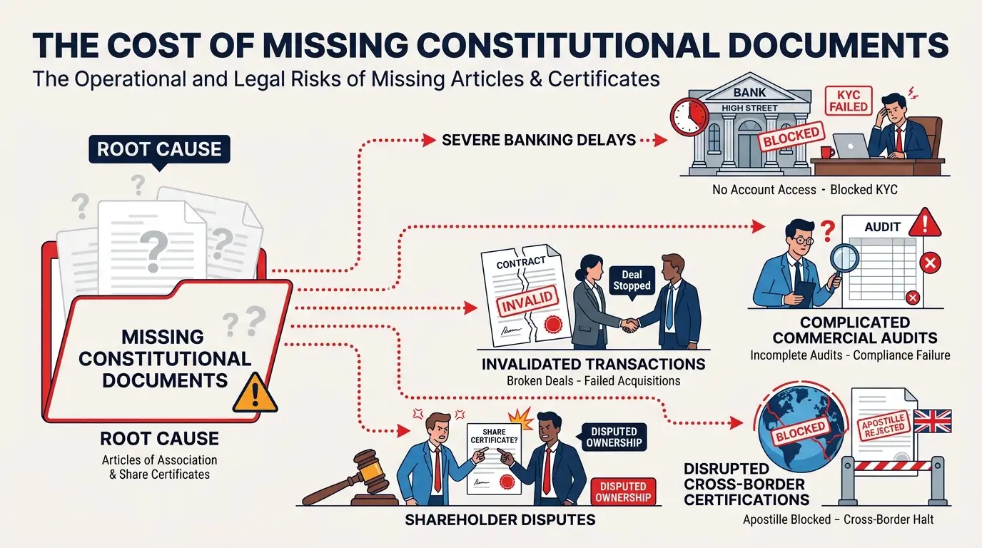 What Corporate Governance Risks Arise From Missing Physical Documents