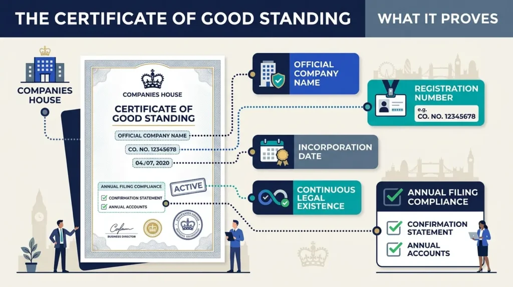 What Information Does a Certificate of Good Standing Contain 