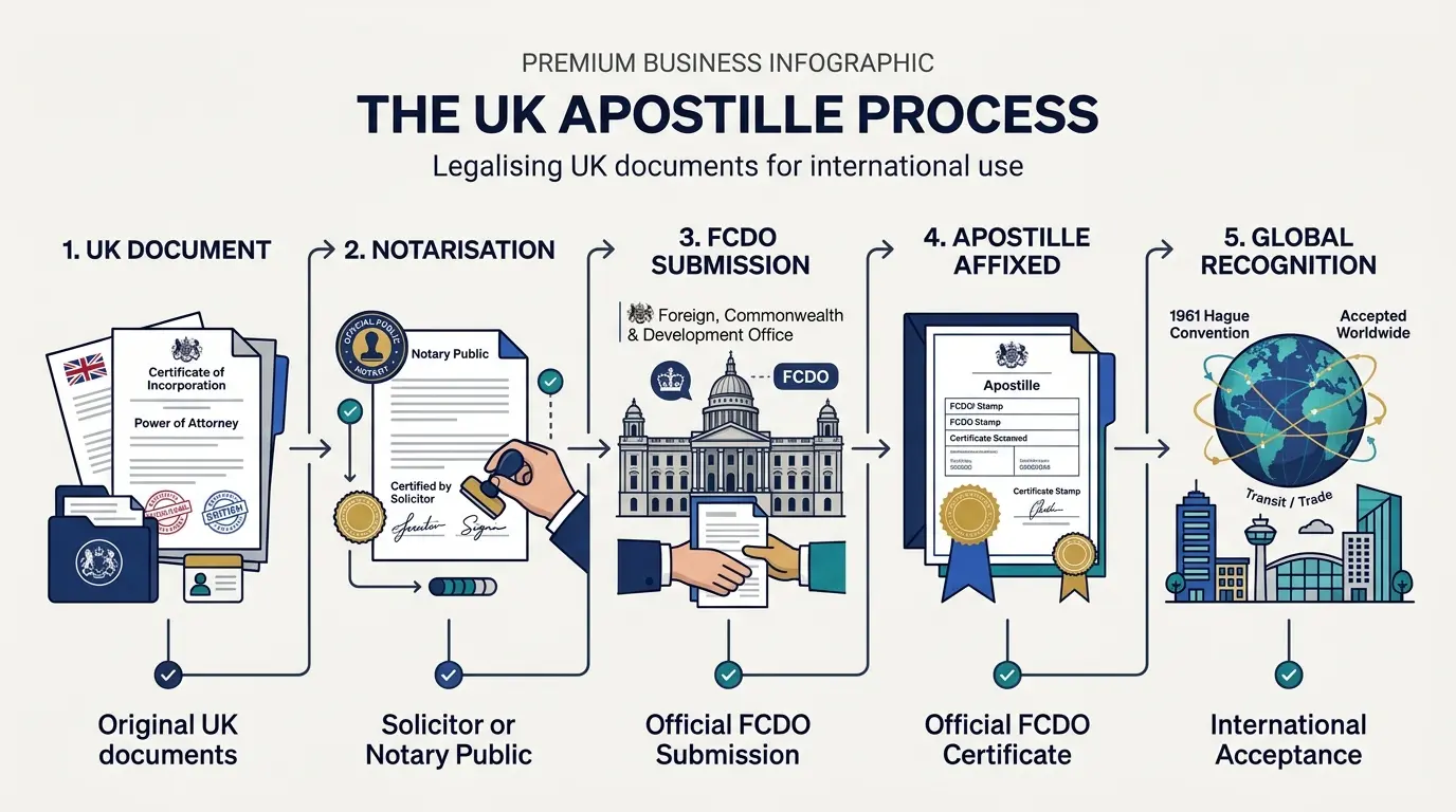 What Is the Apostille Process and How Does It Relate to Notarised Documents