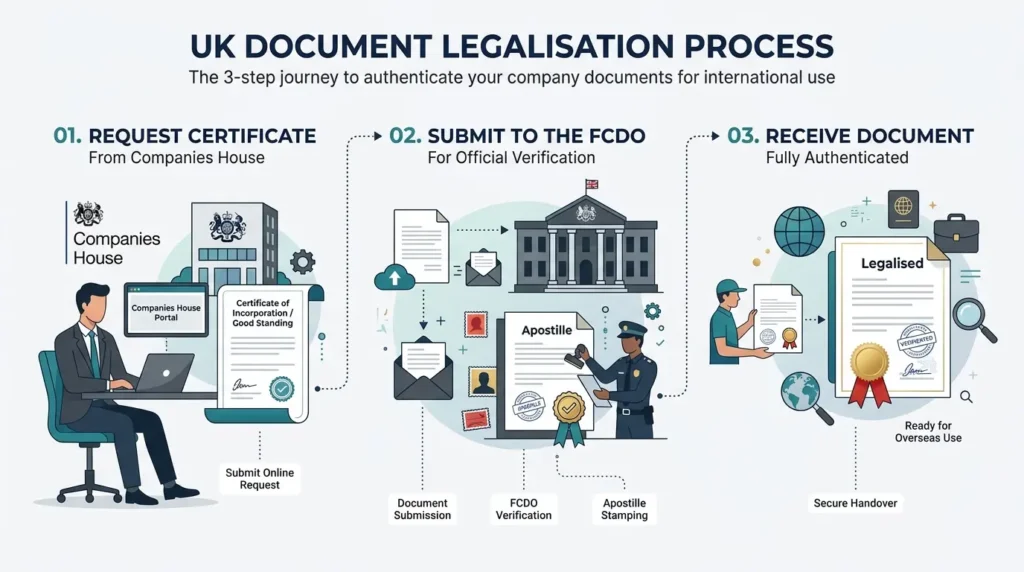 What Is the Step-by-Step Legalisation Process for UK Certificates