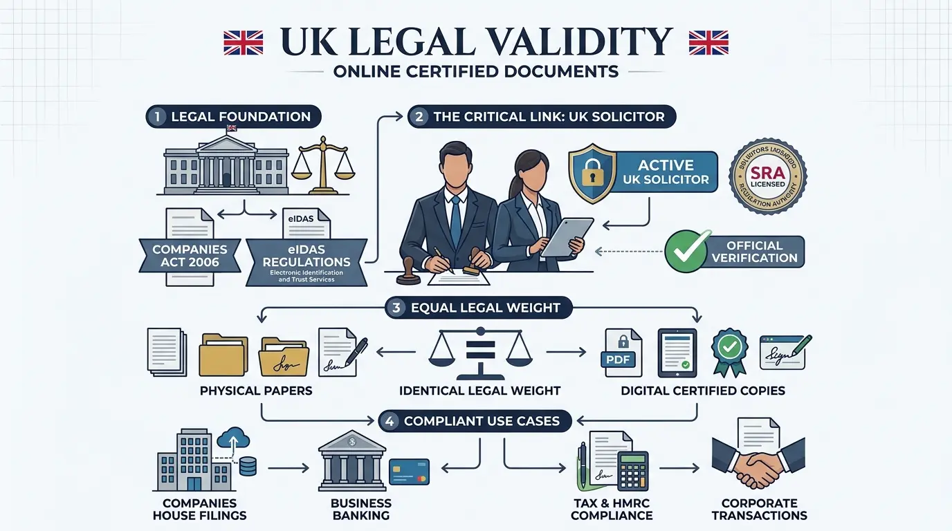 What Legal and Regulatory Standards Validate Online Certified Documents