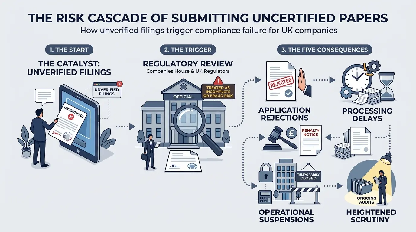 What Problems Arise When Uncertified Papers Are Submitted