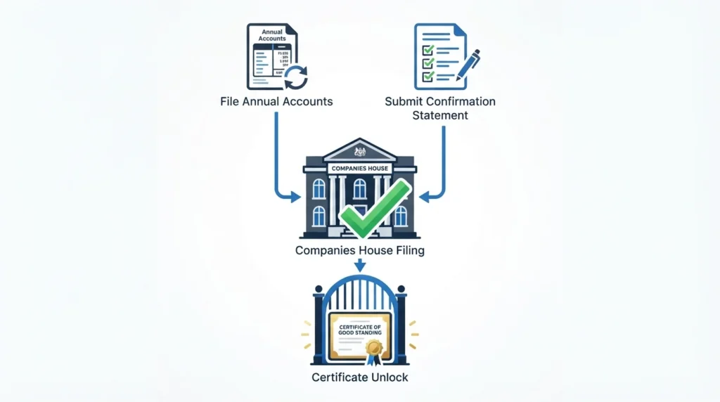 What Statutory Filings Must Be Up to Date Before Application