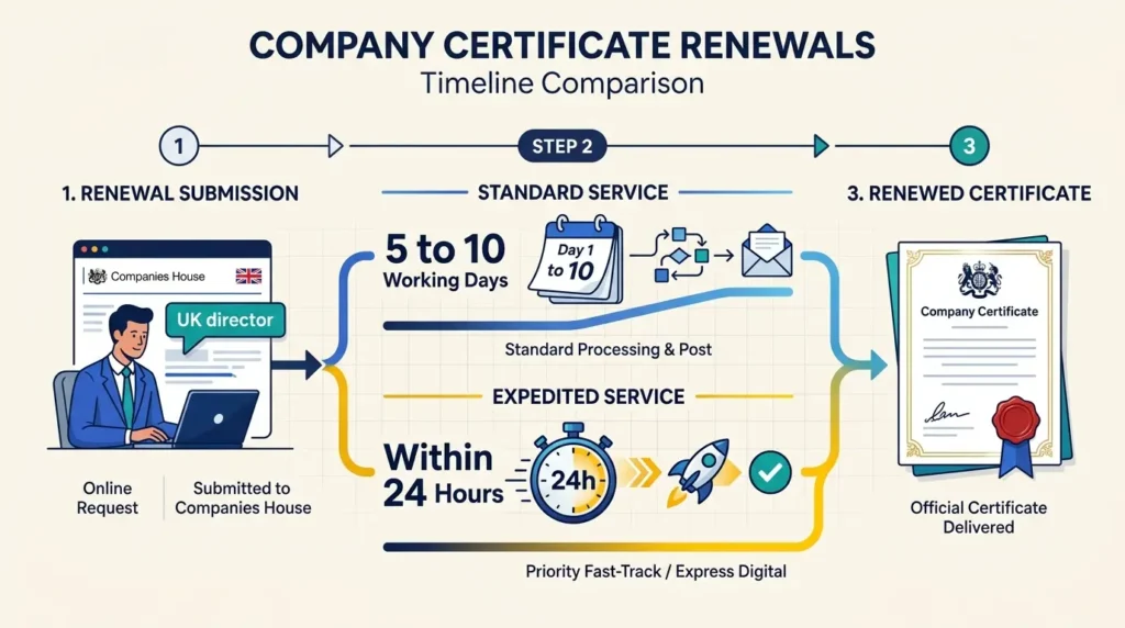 What Steps Are Involved in the Standard Versus Expedited Renewal Process