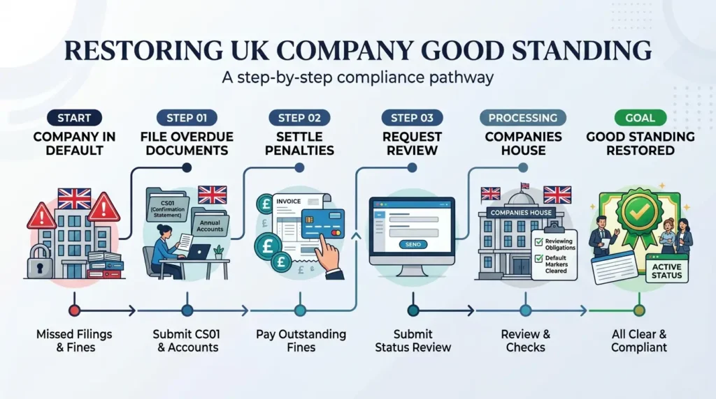 What Steps Are Needed to Restore Good Standing Status