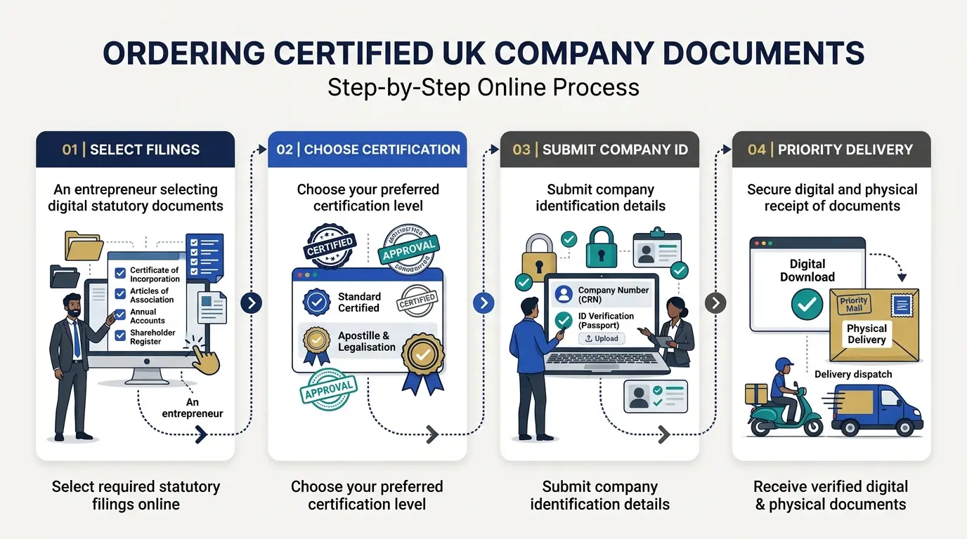 What Steps Are Required to Order Certified Documents Online