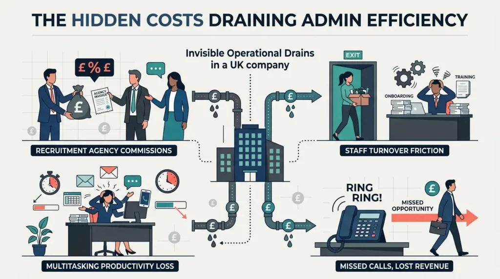 What hidden expenses impact administrative efficiency 1