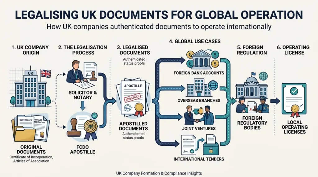 When Must UK Companies Secure Legalised Documents for Foreign Operations