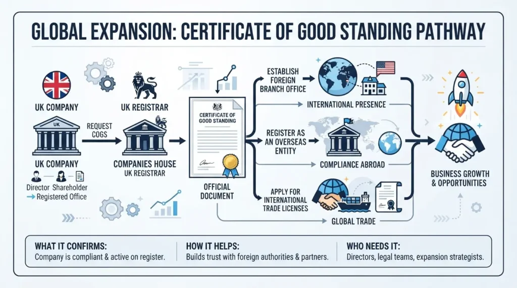 When do businesses need this document for international expansion