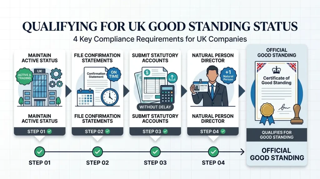 Which Core Eligibility Requirements Determine Official Good Standing