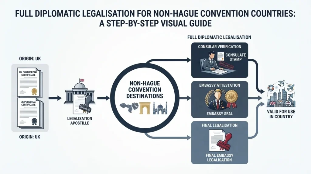 Which Countries Require Full Diplomatic Legalisation Instead of an Apostille