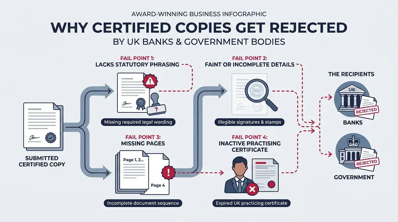 Why Do Banks and Authorities Reject Certified Copies