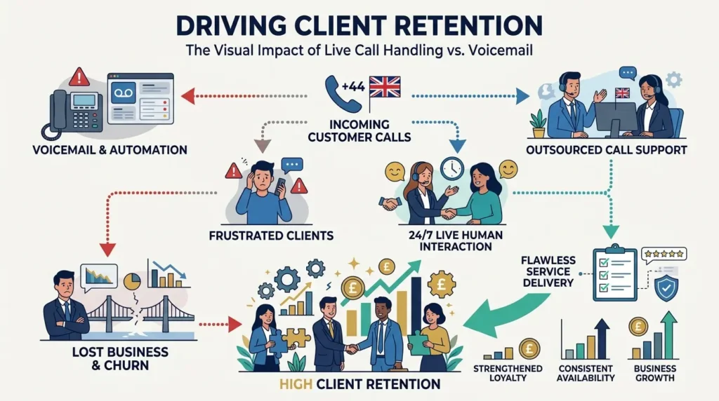 Why Do Client Success Stories Highlight Professional Call Handling As A Retention Driver