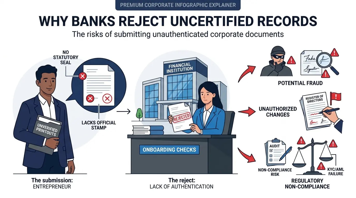 Why Do Financial Institutions Reject Uncertified Records