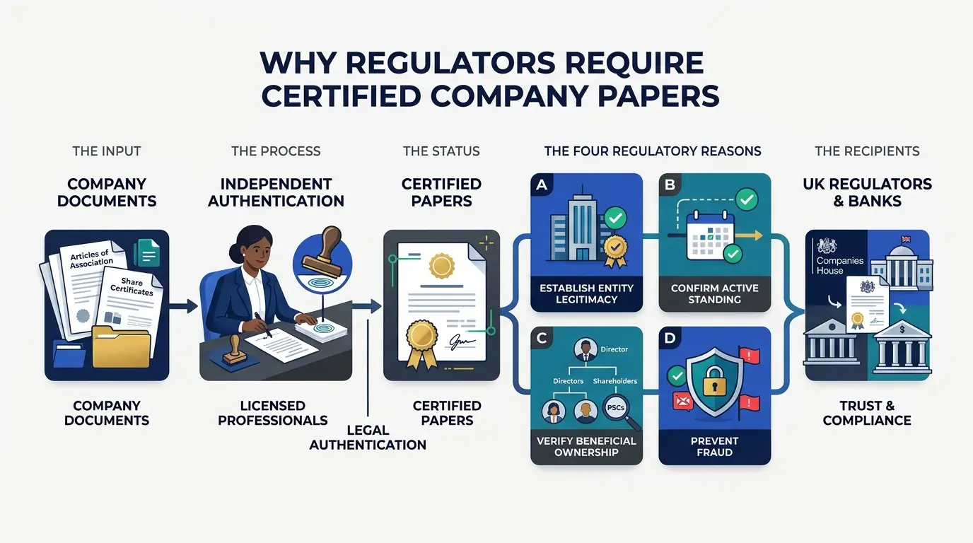 Why Do Regulators Require Certified Company Papers for Submissions