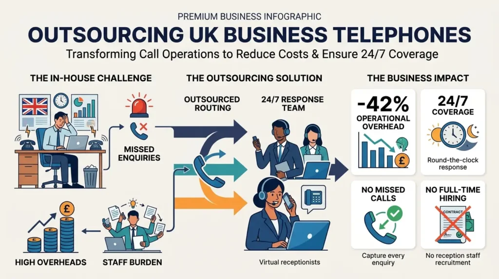 Why do UK businesses outsource their telephone communication