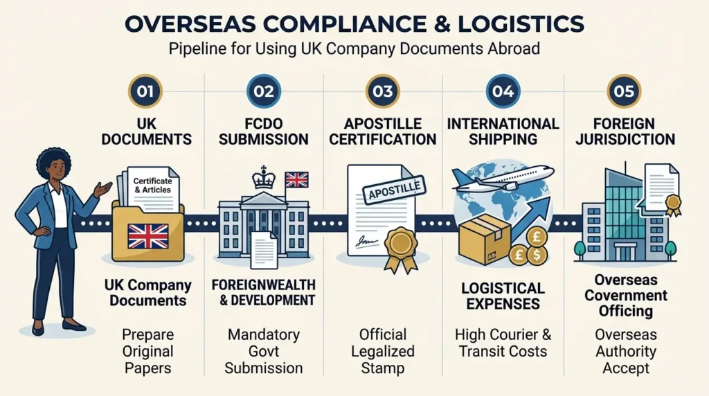 Why do international shipping and apostille requirements alter expenses